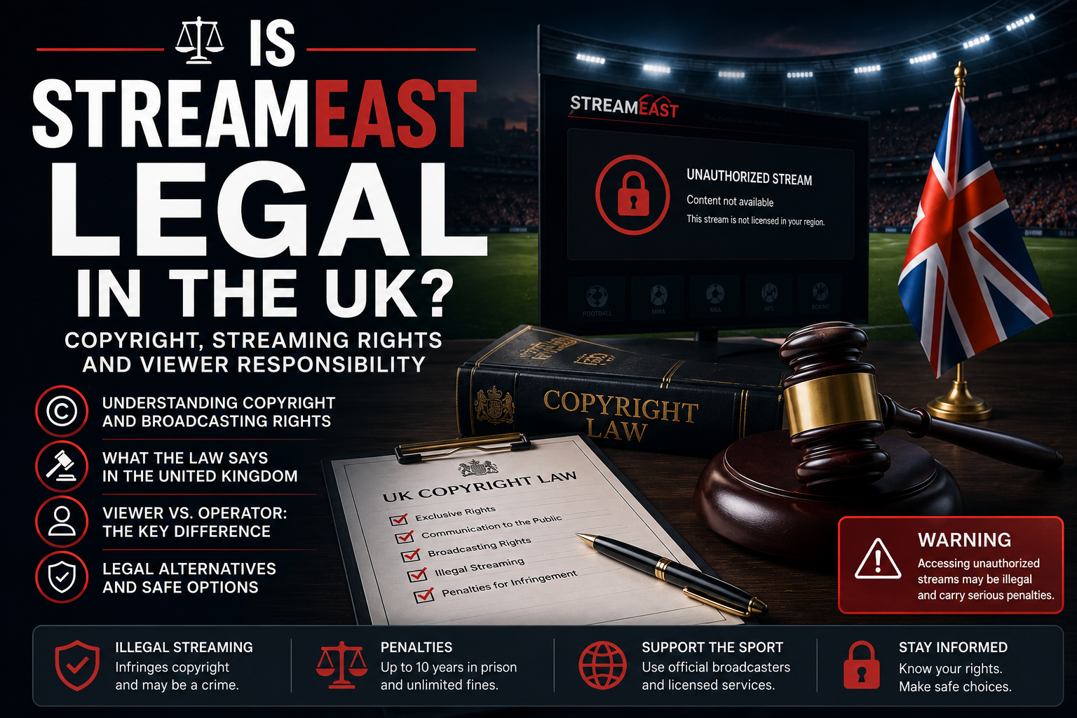 Is StreamEast Legal in UK